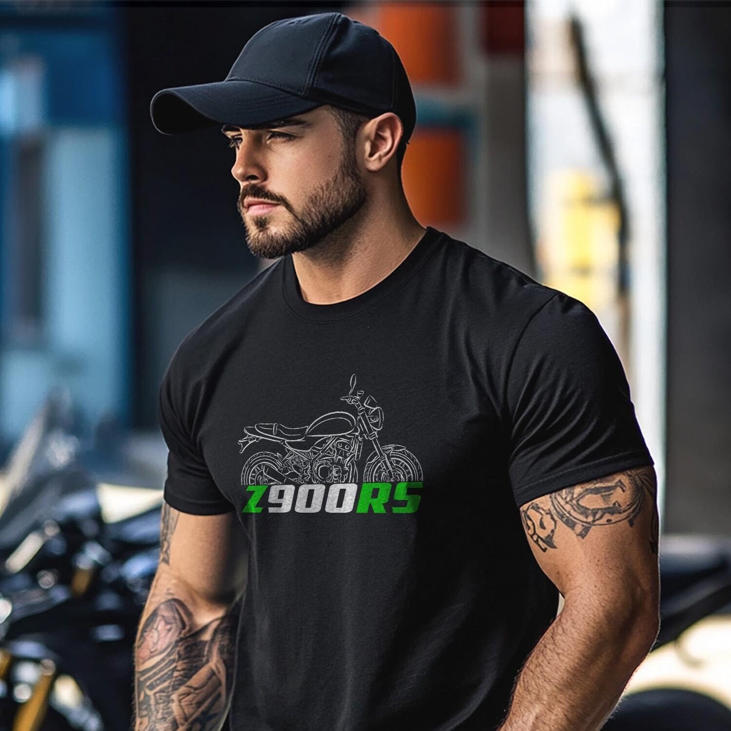 Kawasaki Z900RS Inspired T-Shirt - Motorcycle Tee Shirt for Riders