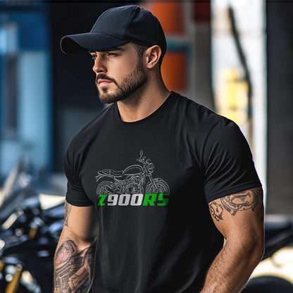 Kawasaki Z900RS Inspired T-Shirt - Motorcycle Tee Shirt for Riders