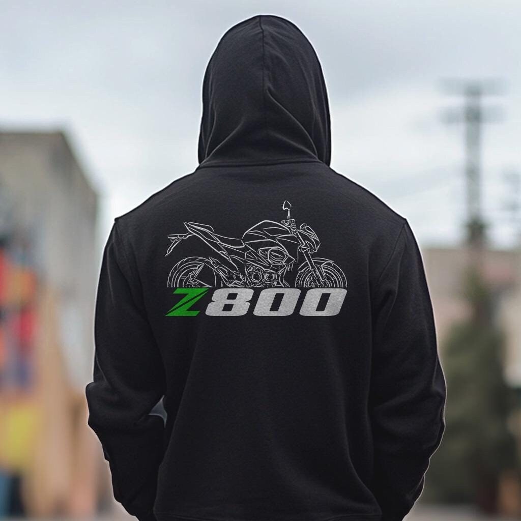 Kawasaki Z800 Inspired Hoodie - Motorcycle Sweatshirt for Riders