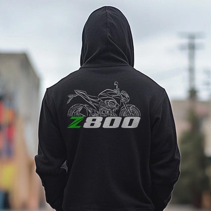 Kawasaki Z800 Inspired Hoodie - Motorcycle Sweatshirt for Riders