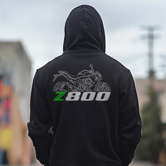 Kawasaki Z800 Inspired Hoodie - Motorcycle Sweatshirt for Riders