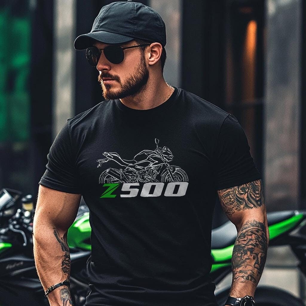 Kawasaki Z500 2024 Inspired T-Shirt - Motorcycle Tee Shirt for Riders
