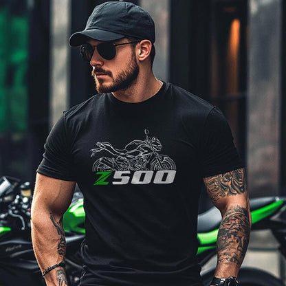 Kawasaki Z500 2024 Inspired T-Shirt - Motorcycle Tee Shirt for Riders