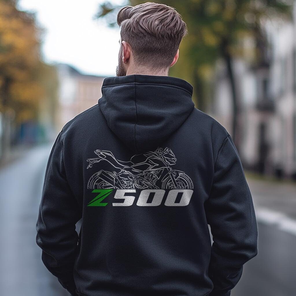 Kawasaki Z500 2024 Inspired Hoodie - Motorcycle Sweatshirt for Riders