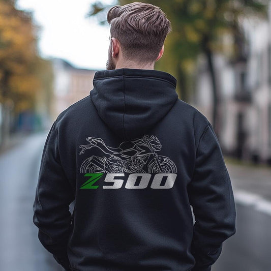 Kawasaki Z500 2024 Inspired Hoodie - Motorcycle Sweatshirt for Riders