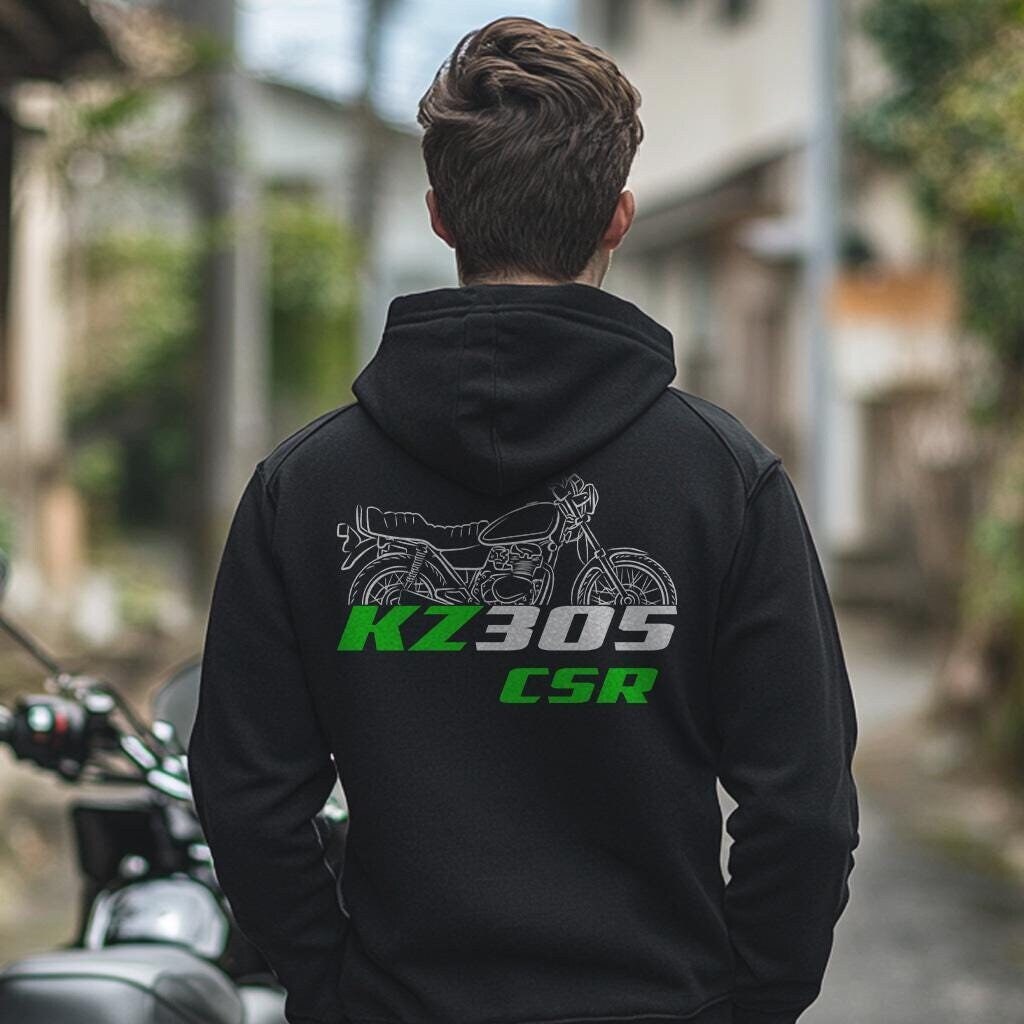 Kawasaki KZ305 CSR & LTD Inspired Hoodie - Motorcycle Sweatshirt for Riders