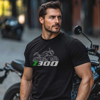 Kawasaki Z300 Inspired T-Shirt - Motorcycle Tee Shirt for Riders