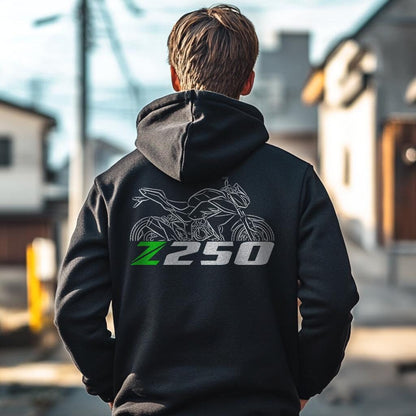 Kawasaki Z250 Inspired Hoodie - Motorcycle Sweatshirt for Riders