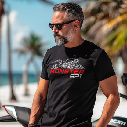 Ducati Monster 821 Inspired T-Shirt - Motorcycle Tee Shirt for Riders
