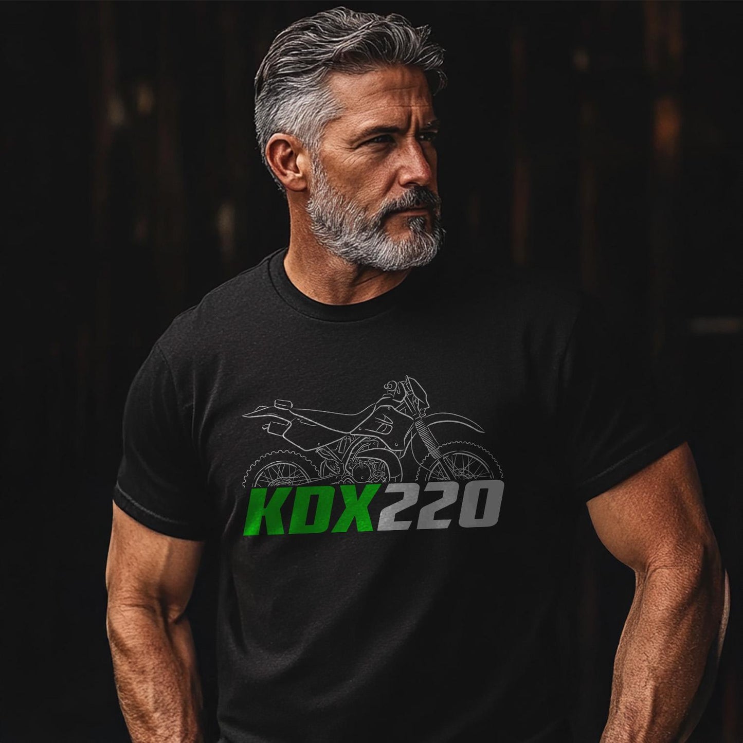 Kawasaki KDX 220 Inspired T-Shirt - Motorcycle Tee Shirt for Riders