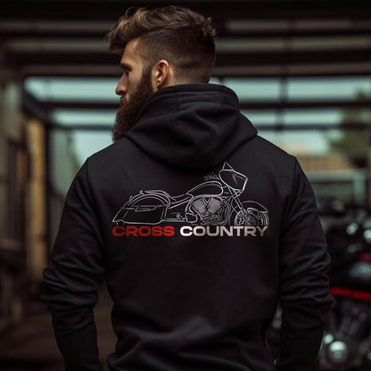 Victory Cross Country Hoodie - Motorcycle Sweatshirt for Bikers