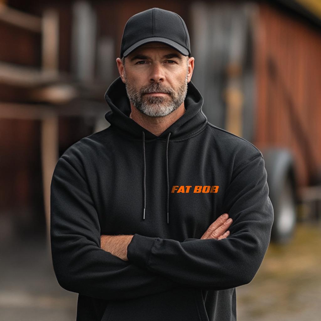 Harley-Davidson FXFB Softail Fat Bob Inspired Hoodie - Biker Motorcycle Sweatshirt