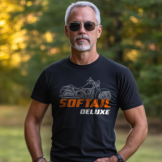 Harley-Davidson Softail Deluxe 2016 - 2020 Inspired T-Shirt - Biker Motorcycle Tee Shirt