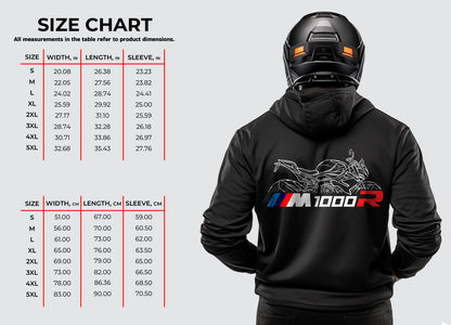 BMW M1000R Hoodie - Motorcycle Sweatshirt for Motorrad Riders