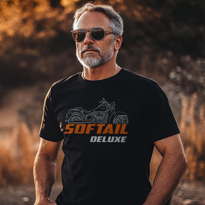 Harley-Davidson FLSTN Softail Deluxe 2005 - 2015 Inspired T-Shirt - Biker Motorcycle Tee Shirt