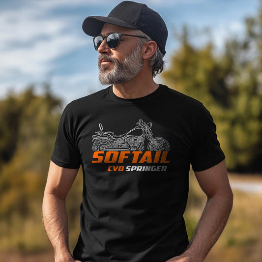 Harley-Davidson FXSTSSE3 CVO Softail Springer 2009 Inspired T-Shirt - Biker Motorcycle Tee Shirt