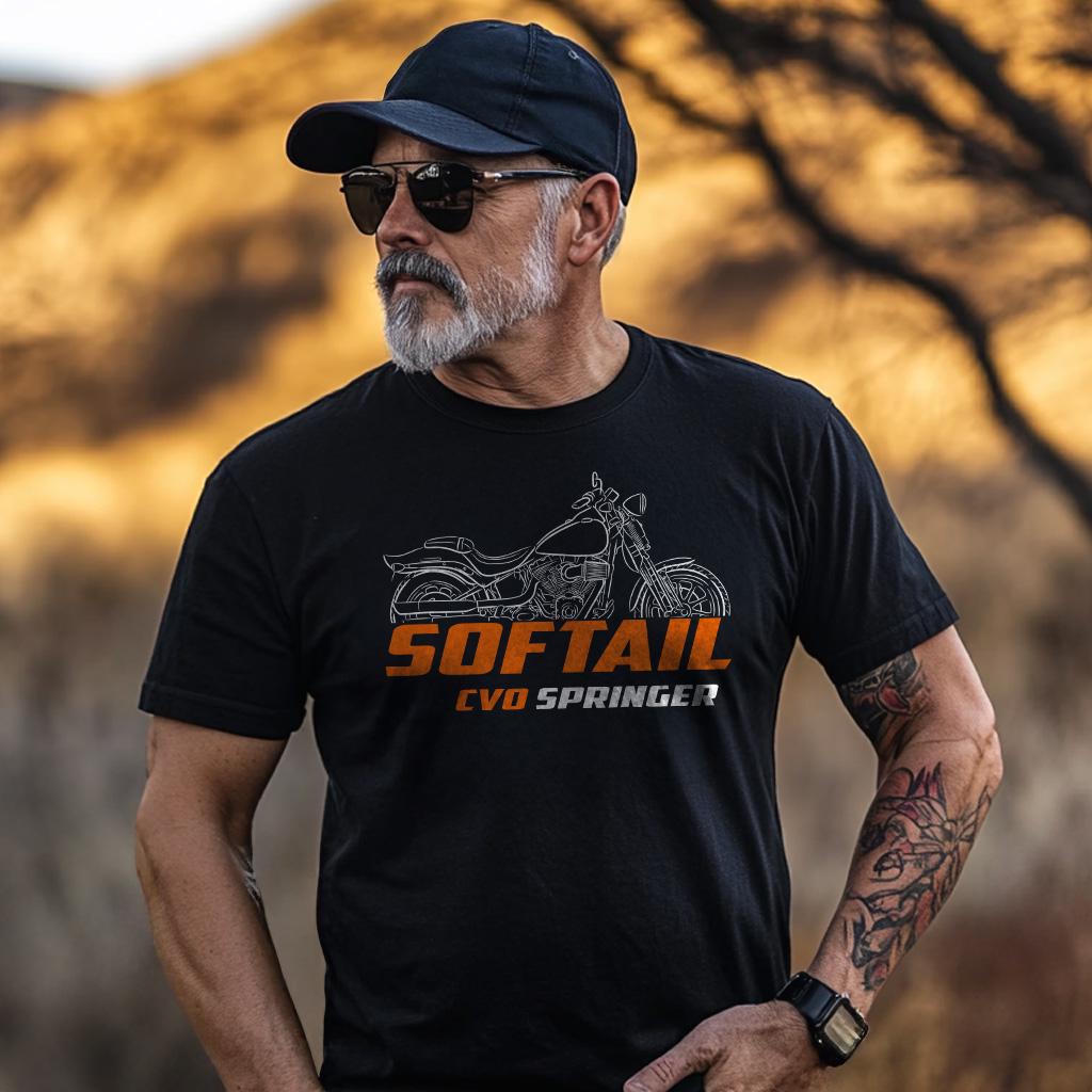 Harley-Davidson FXSTSSE2 CVO Softail Springer 2008 Inspired T-Shirt - Biker Motorcycle Tee Shirt