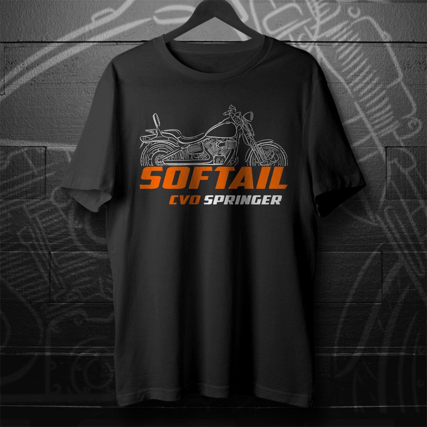 Harley-Davidson FXSTSSE3 CVO Softail Springer 2009 Inspired T-Shirt - Biker Motorcycle Tee Shirt