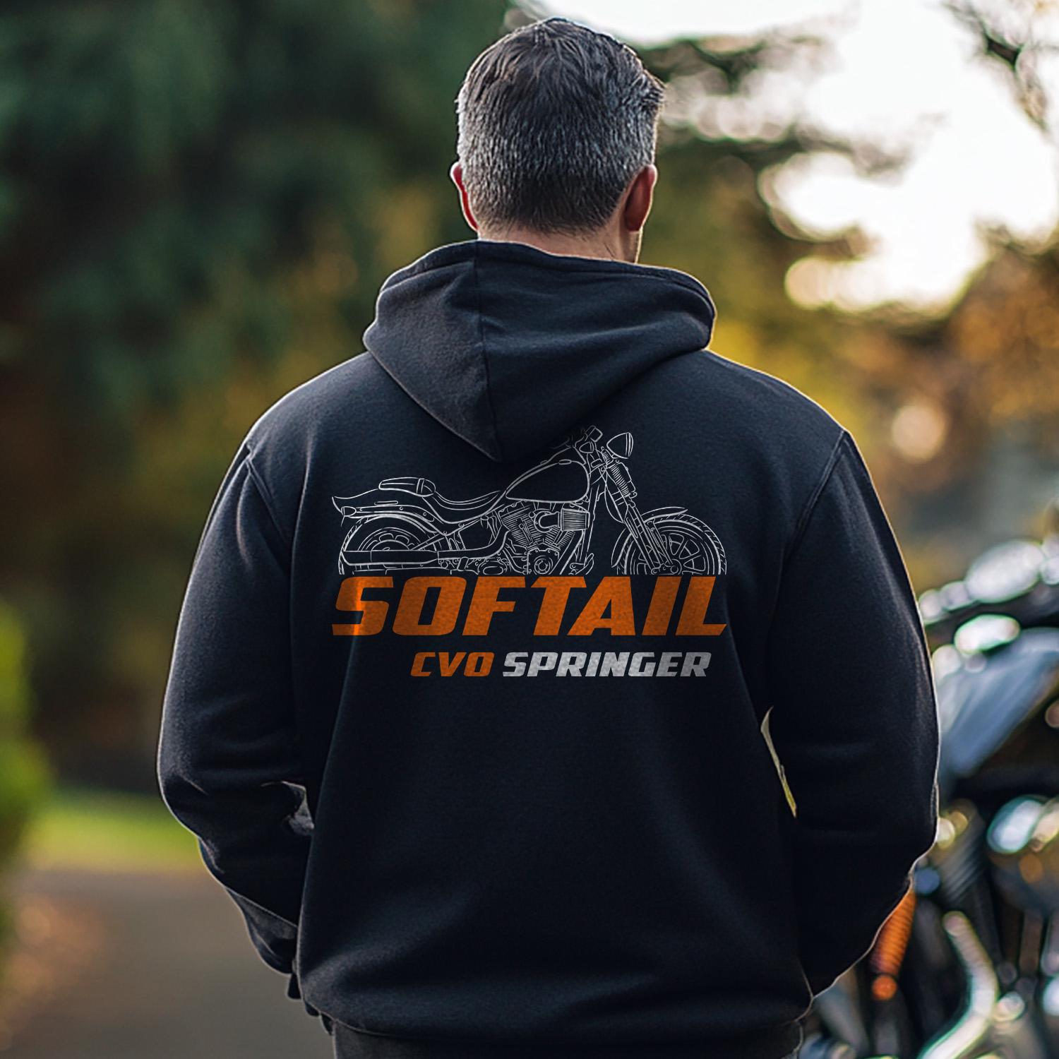 Harley-Davidson FXSTSSE2 CVO Softail Springer 2008 Inspired Hoodie - Biker Motorcycle Sweatshirt