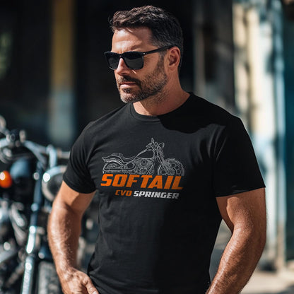 Harley-Davidson FXSTSSE CVO Softail Springer 2007 Inspired T-Shirt - Biker Motorcycle Tee Shirt