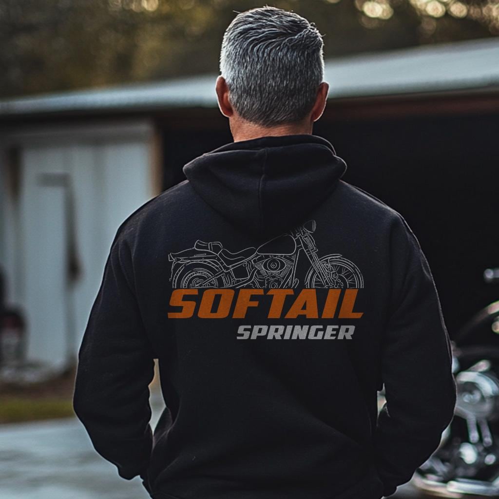 Harley-Davidson FXSTS & FXSTSI Softail Springer Inspired Hoodie - Biker Motorcycle Sweatshirt