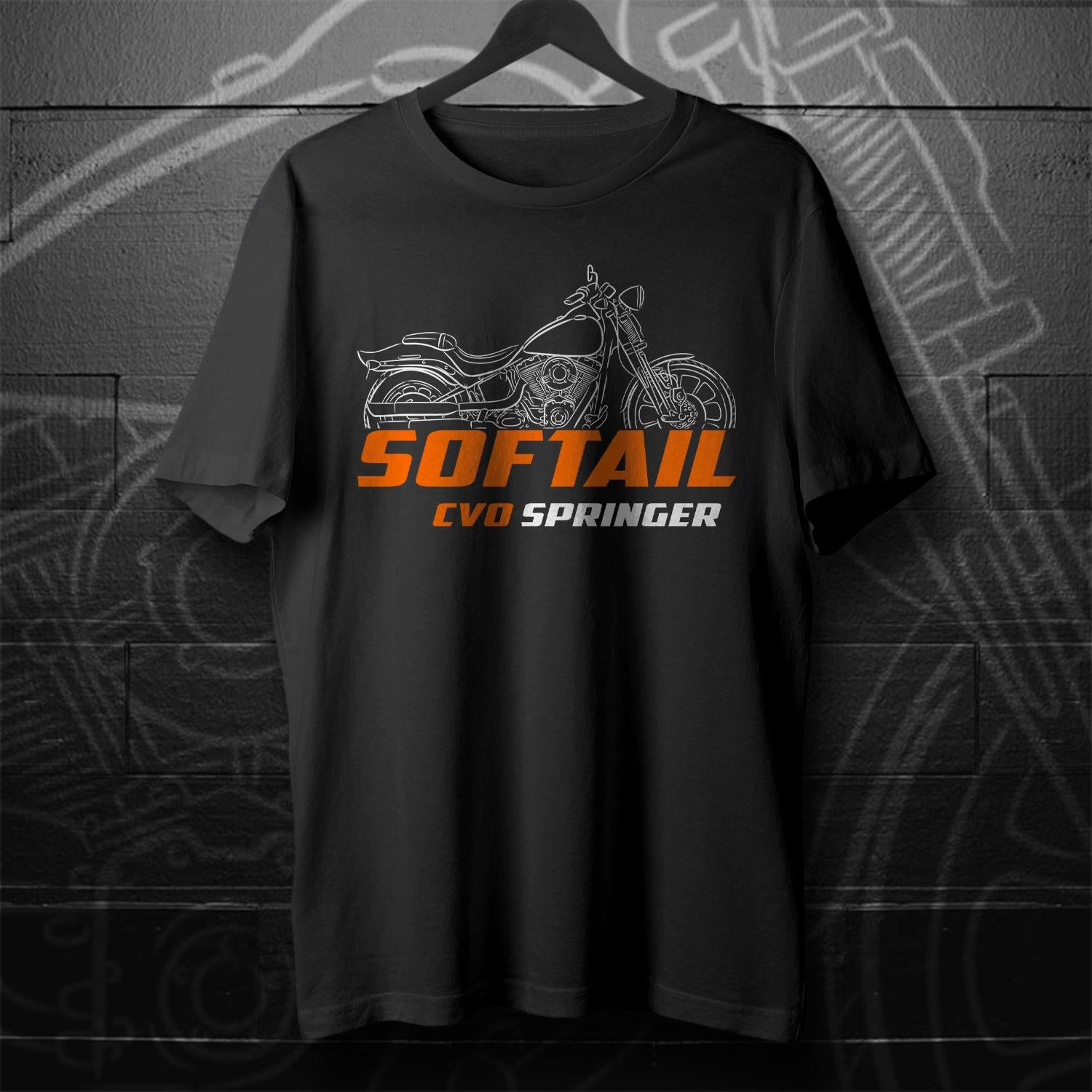Harley-Davidson FXSTSSE CVO Softail Springer 2007 Inspired T-Shirt - Biker Motorcycle Tee Shirt