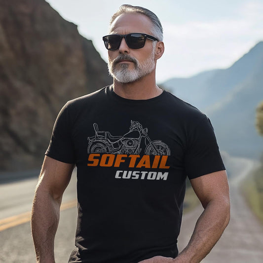 Harley-Davidson FXSTC Softail Custom Inspired T-Shirt - Biker Motorcycle Tee Shirt