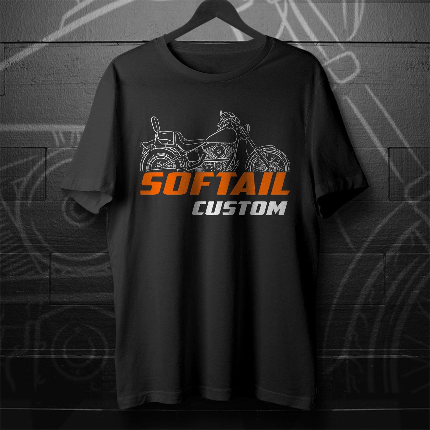 Harley-Davidson FXSTC Softail Custom Inspired T-Shirt - Biker Motorcycle Tee Shirt