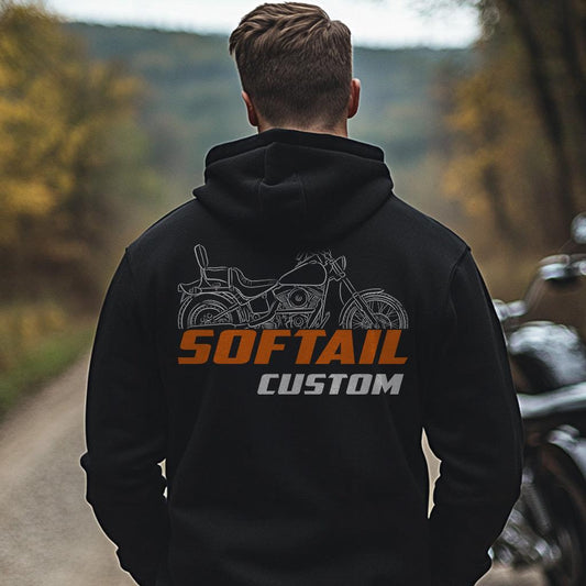 Harley-Davidson FXSTC Softail Custom Inspired Hoodie - Biker Motorcycle Sweatshirt