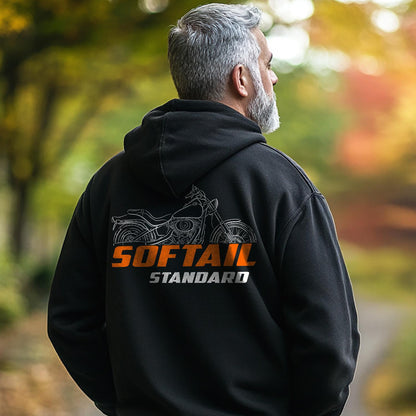 Harley-Davidson FXST Softail Standard Inspired Hoodie - Biker Motorcycle Sweatshirt