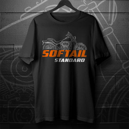 Harley-Davidson FXST Softail Standard Inspired T-Shirt - Biker Motorcycle Tee Shirt