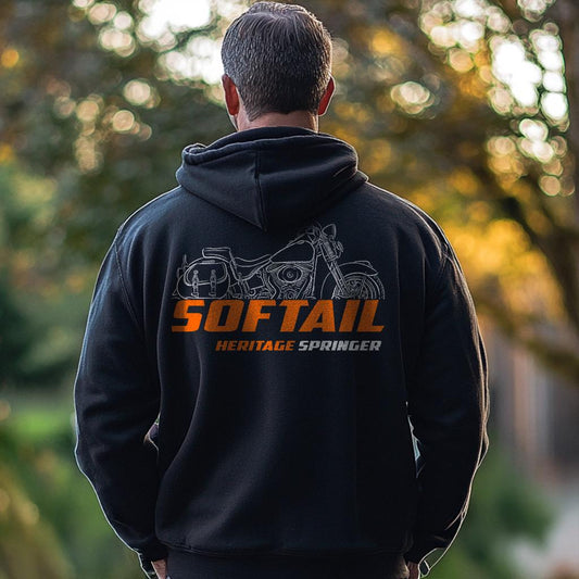 Harley-Davidson FLSTS Heritage Softail Springer Inspired Hoodie - Biker Motorcycle Sweatshirt