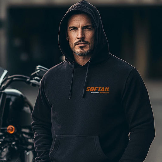 Harley-Davidson FLSTN Heritage Nostalgia Inspired Hoodie - Biker Motorcycle Sweatshirt