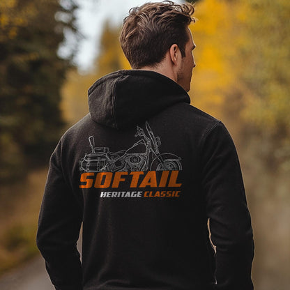 Harley-Davidson FLSTC & FLSTCI Heritage Softail Classic Inspired Hoodie - Biker Motorcycle Sweatshirt