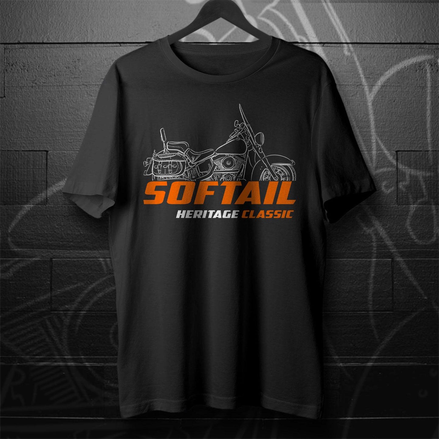 Harley-Davidson FLSTC & FLSTCI Heritage Softail Classic Inspired T-Shirt - Biker Motorcycle Tee Shirt