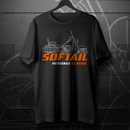 Harley-Davidson FLSTC & FLSTCI Heritage Softail Classic Inspired T-Shirt - Biker Motorcycle Tee Shirt