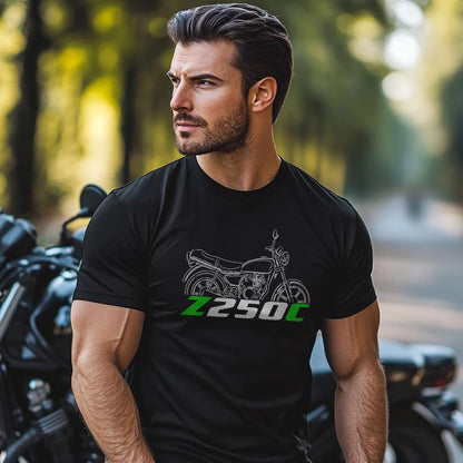 Kawasaki Z250C & KZ250C Inspired T-Shirt - Motorcycle Tee Shirt for Riders