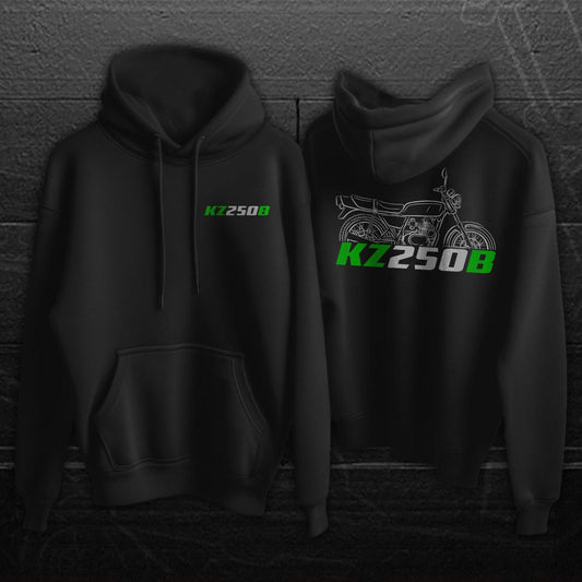 Kawasaki Z250B & KZ250B Inspired Hoodie - Motorcycle Sweatshirt for Riders
