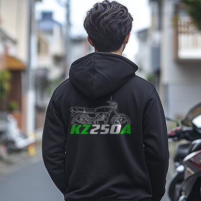 Kawasaki Z250A & KZ250A Scorpion Inspired Hoodie - Motorcycle Sweatshirt for Riders