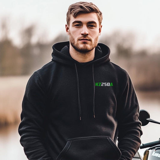 Kawasaki Z250A & KZ250A Scorpion Inspired Hoodie - Motorcycle Sweatshirt for Riders
