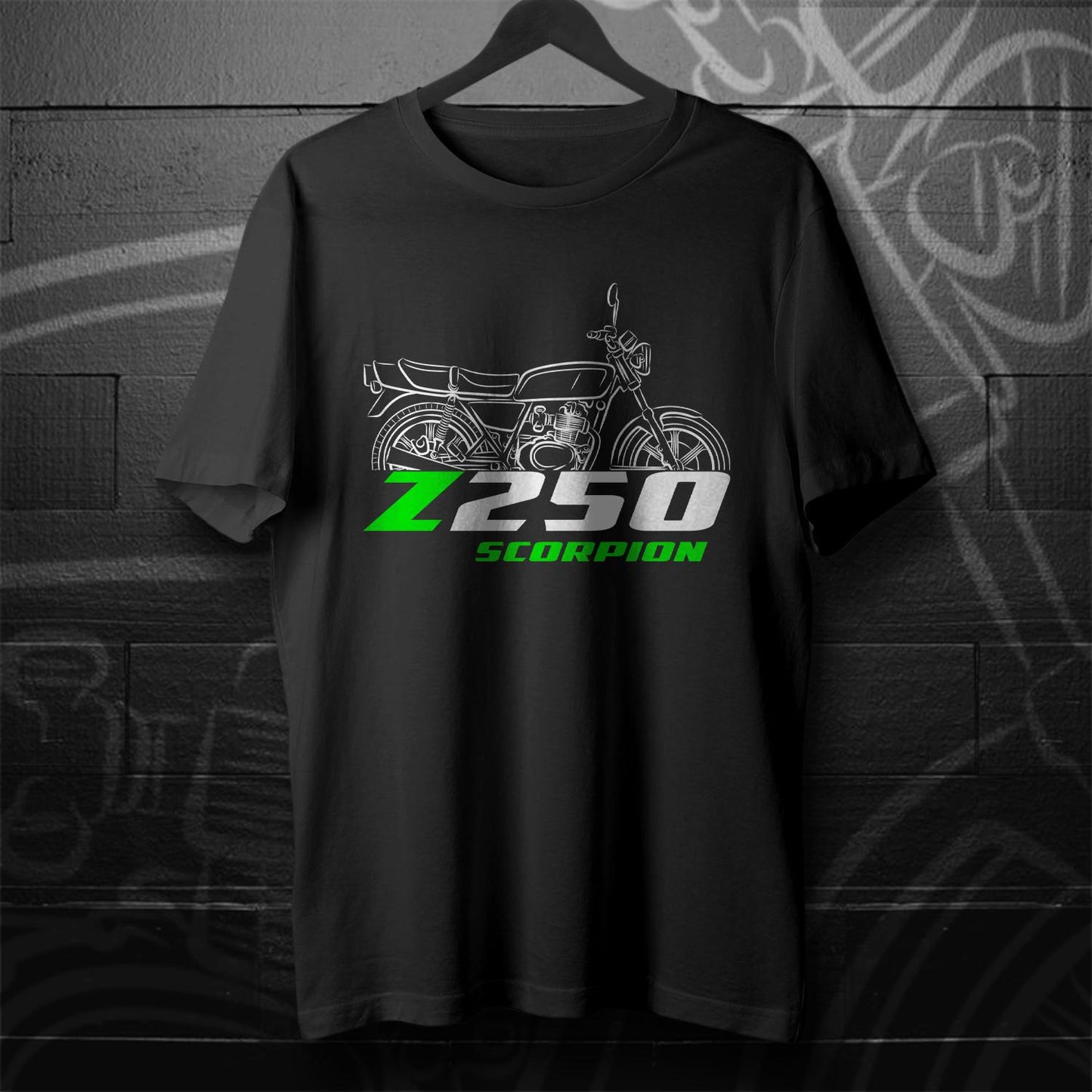 Kawasaki Z250A & KZ250A Scorpion Inspired T-Shirt - Motorcycle Tee Shirt for Riders