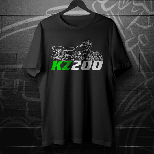 Kawasaki Z200 & KZ200 Inspired T-Shirt - Motorcycle Tee Shirt for Riders