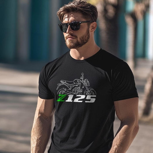 Kawasaki Z125 Inspired T-Shirt - Motorcycle Tee Shirt for Riders