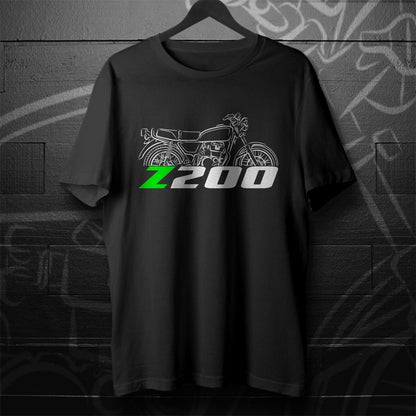 Kawasaki Z200 & KZ200 Inspired T-Shirt - Motorcycle Tee Shirt for Riders
