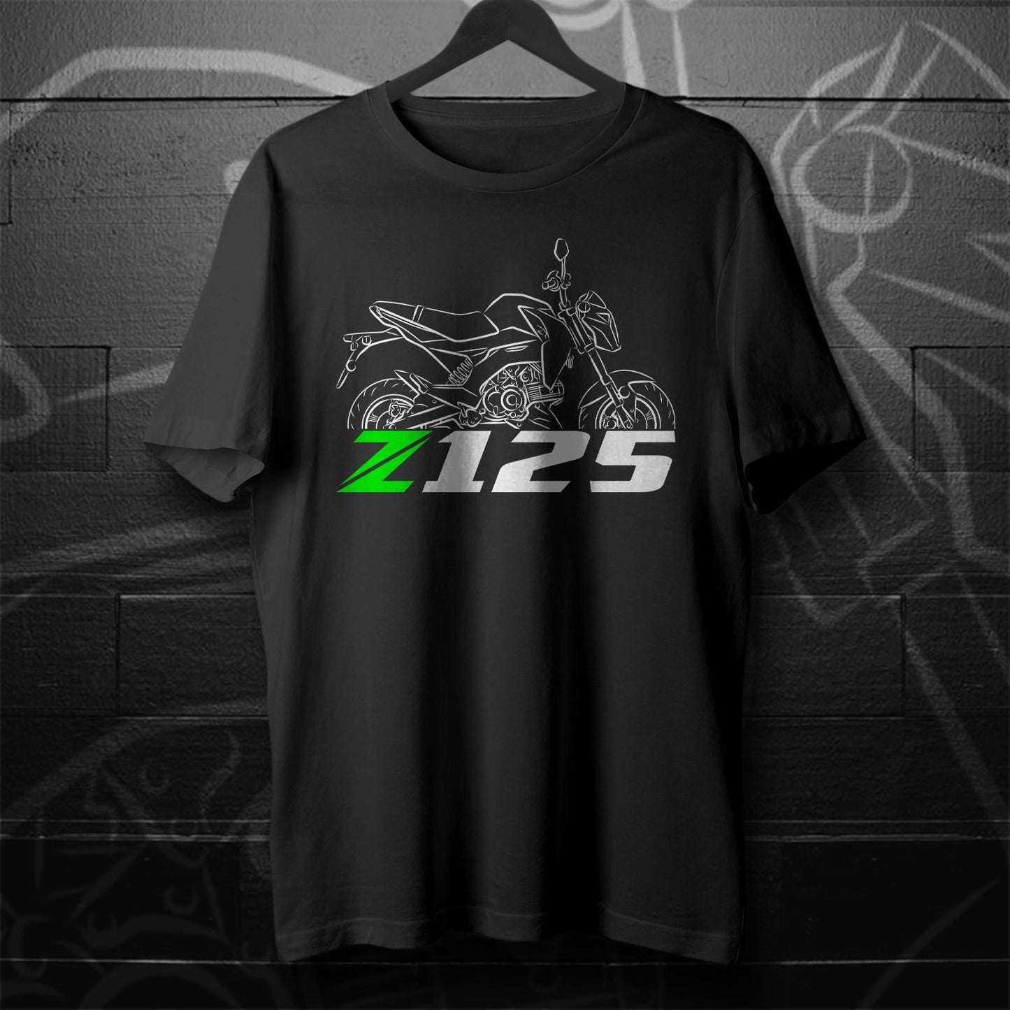 Kawasaki Z125 Inspired T-Shirt - Motorcycle Tee Shirt for Riders