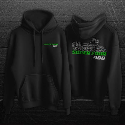 Kawasaki Z1 900 & 900 Super Four Inspired Hoodie - Motorcycle Sweatshirt for Riders