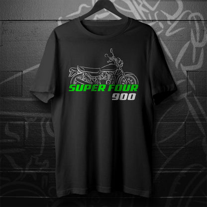 Kawasaki Z1 900 & 900 Super Four Inspired T-Shirt - Motorcycle Tee Shirt for Riders