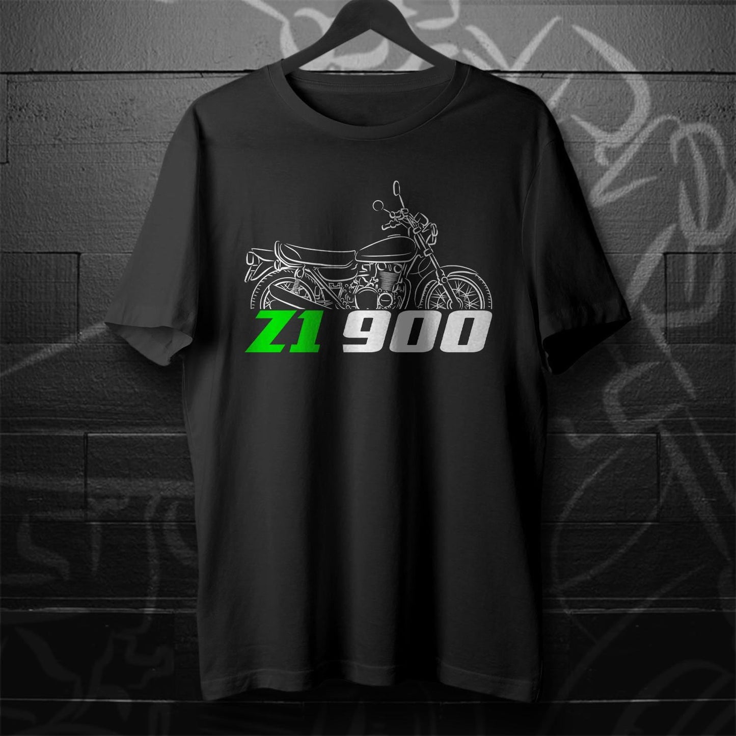 Kawasaki Z1 900 & 900 Super Four Inspired T-Shirt - Motorcycle Tee Shirt for Riders
