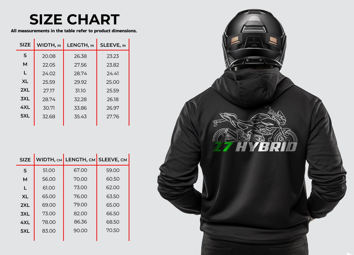 Kawasaki Z7 Hybrid 2024 Inspired Hoodie - Motorcycle Sweatshirt for Riders