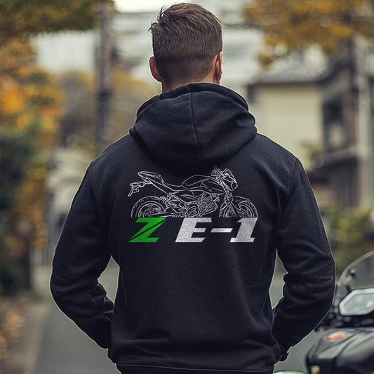 Kawasaki Z E-1 2024 Inspired Hoodie - Motorcycle Sweatshirt for Riders